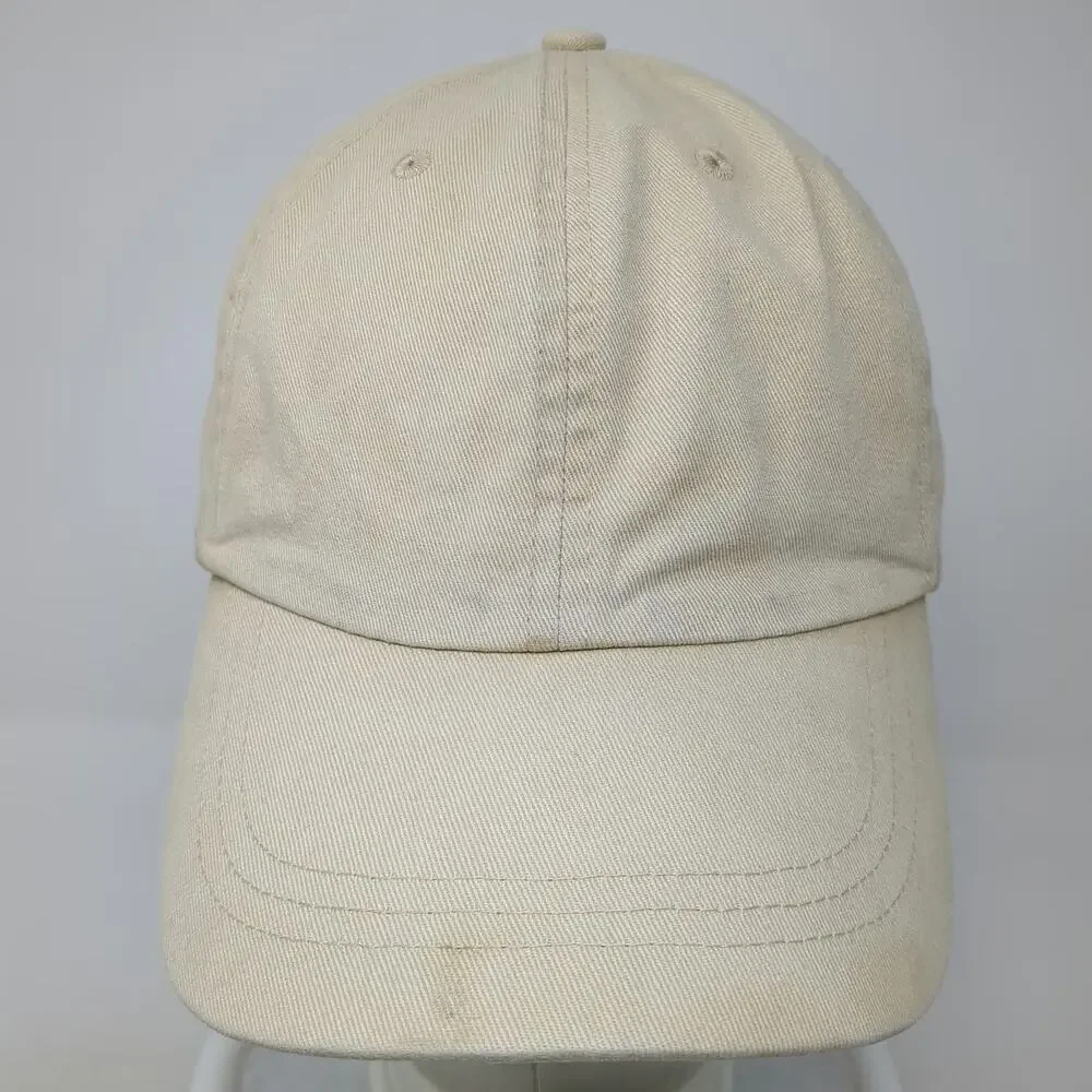 Route 66 Baseball Cap Beige One Size Slideback Curved Brim Plain Cotton Hat